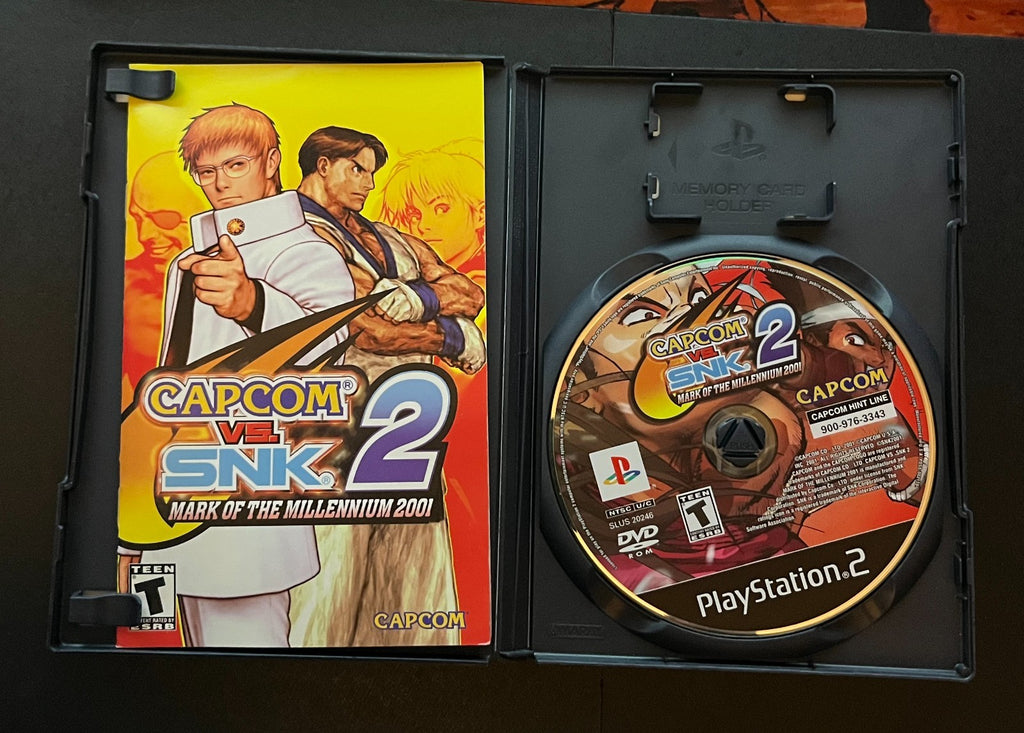 Capcom vs. SNK 2: Mark of the Millennium (Sony PlayStation 2, 2001) CIB & Tested