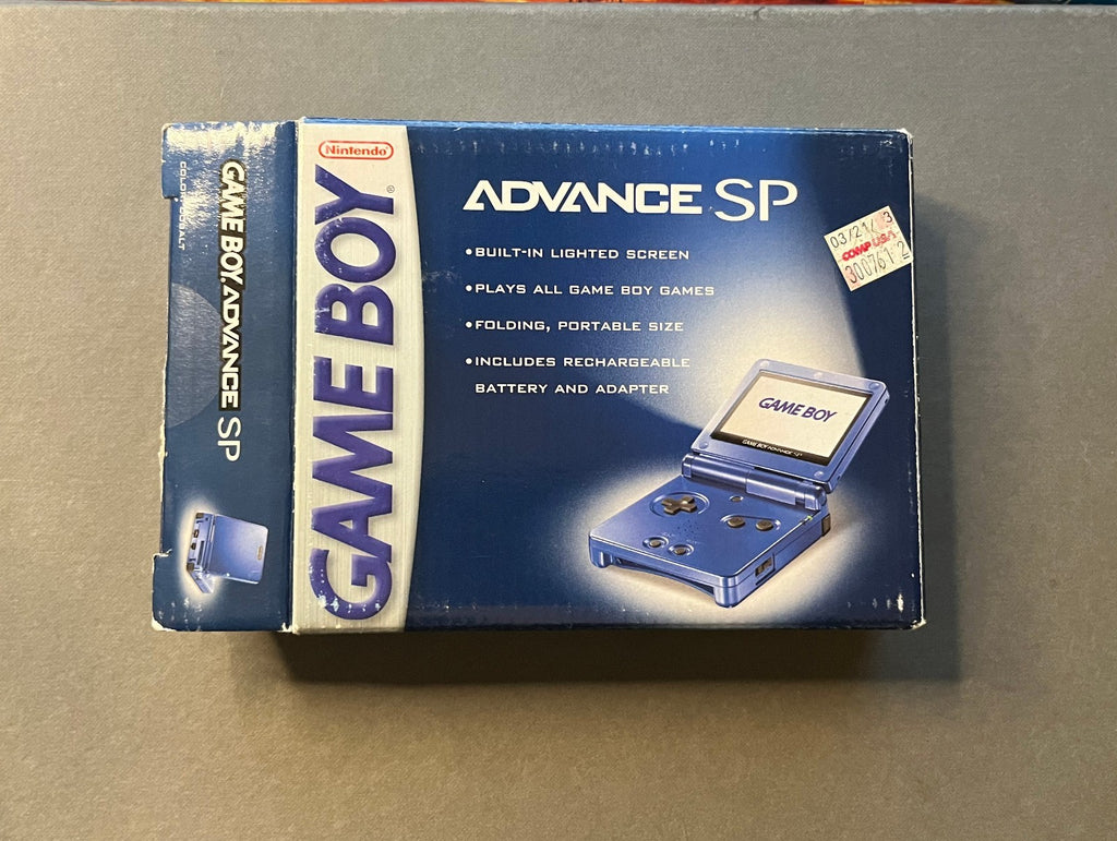 Game Boy Advance SP AGS-001 Cobalt Blue - Complete (CiB) Excellent & Tested