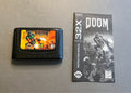 Doom (Sega 32X, 1994) Cartridge and Manual (No Box) Authentic Tested & Working