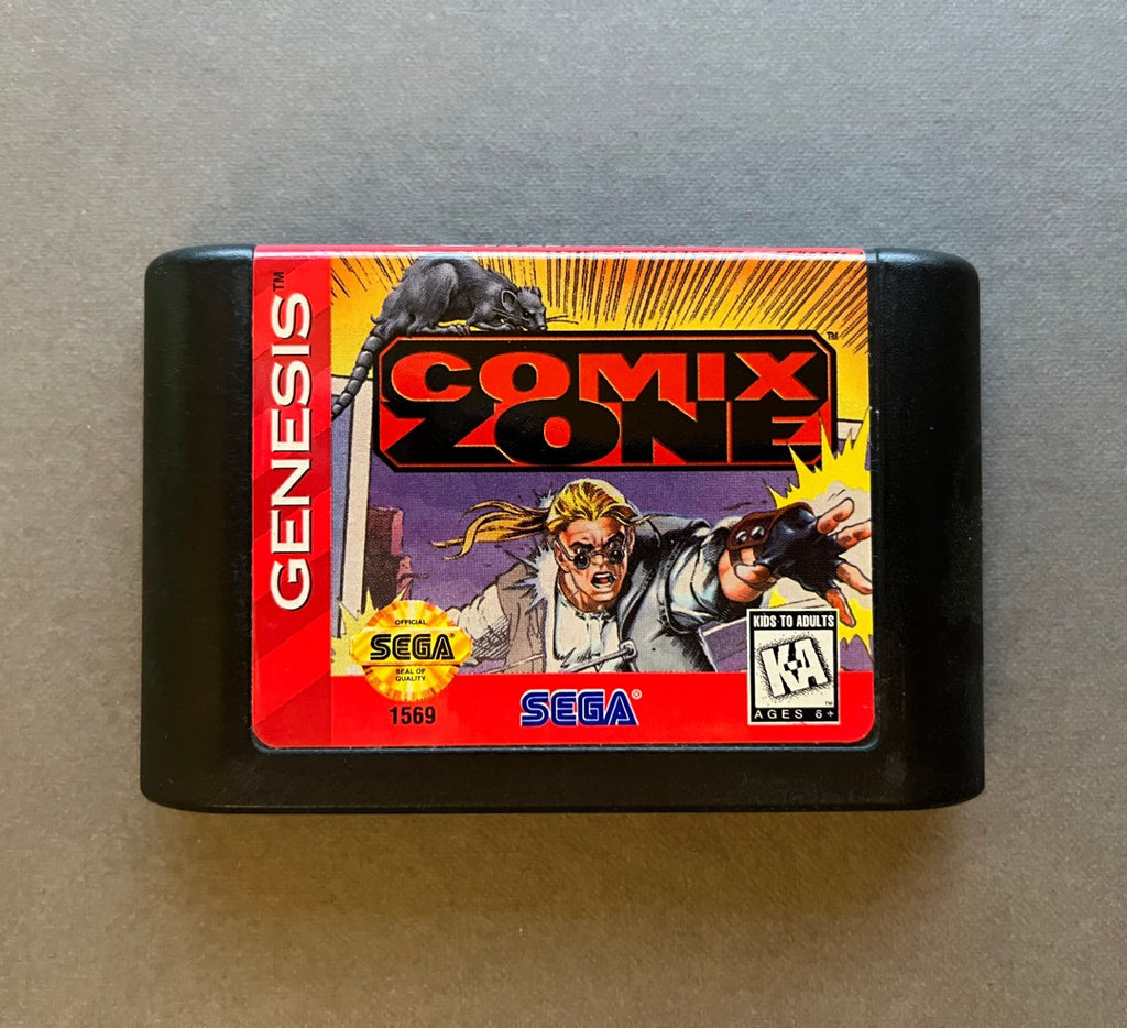 Comix Zone (Sega Genesis, 1995) CARTRIDGE ONLY Authentic & Tested
