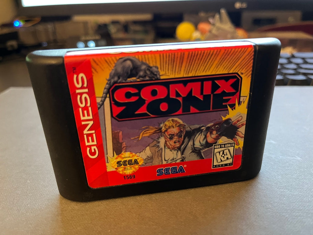 Comix Zone (Sega Genesis, 1995) CARTRIDGE ONLY Authentic & Tested