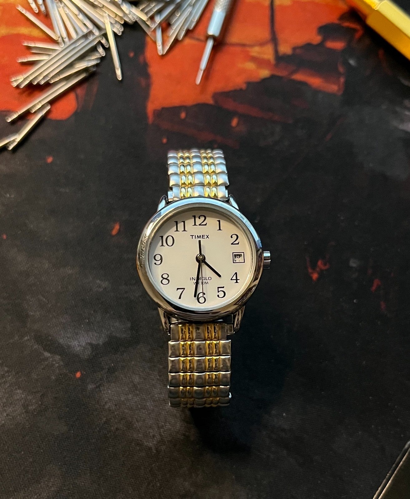 Timex Easy Reader 25mm Wrist Watch for Women (Cleaned, New Battery, Tested)