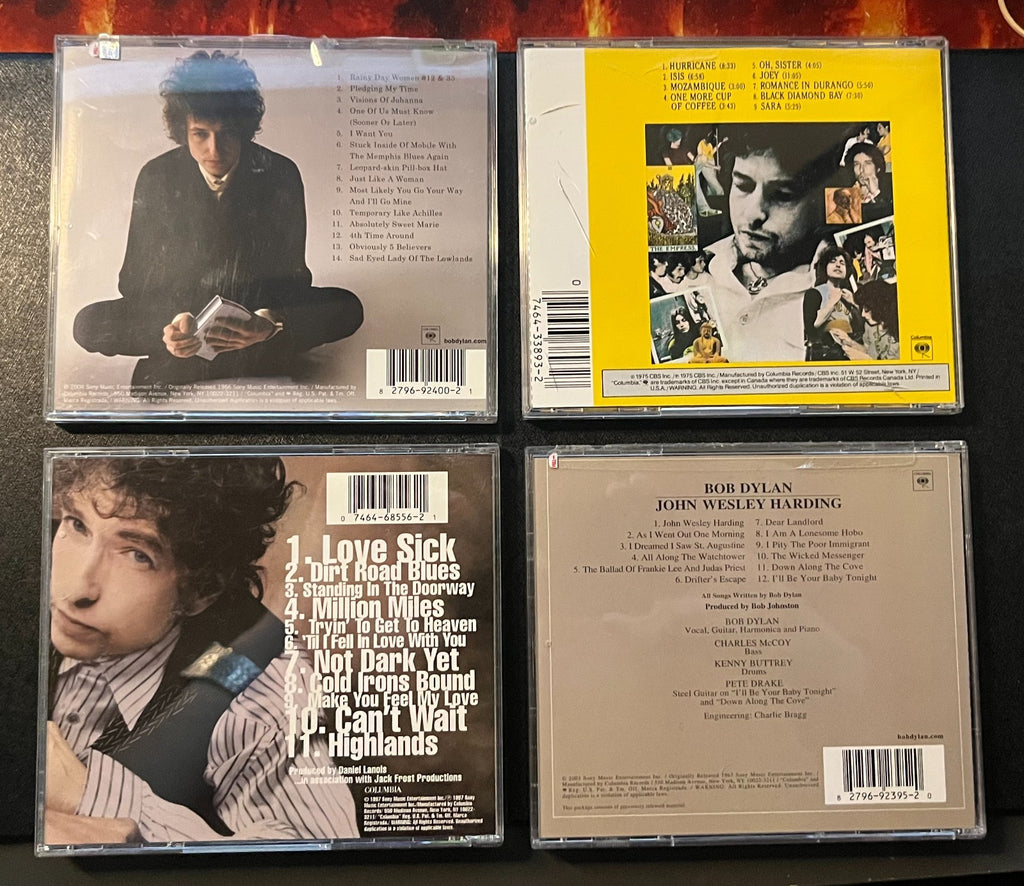 Bob Dylan 4 CD Lot/Bundle - Blonde on Blonde & John Wesley Harding REMASTERED