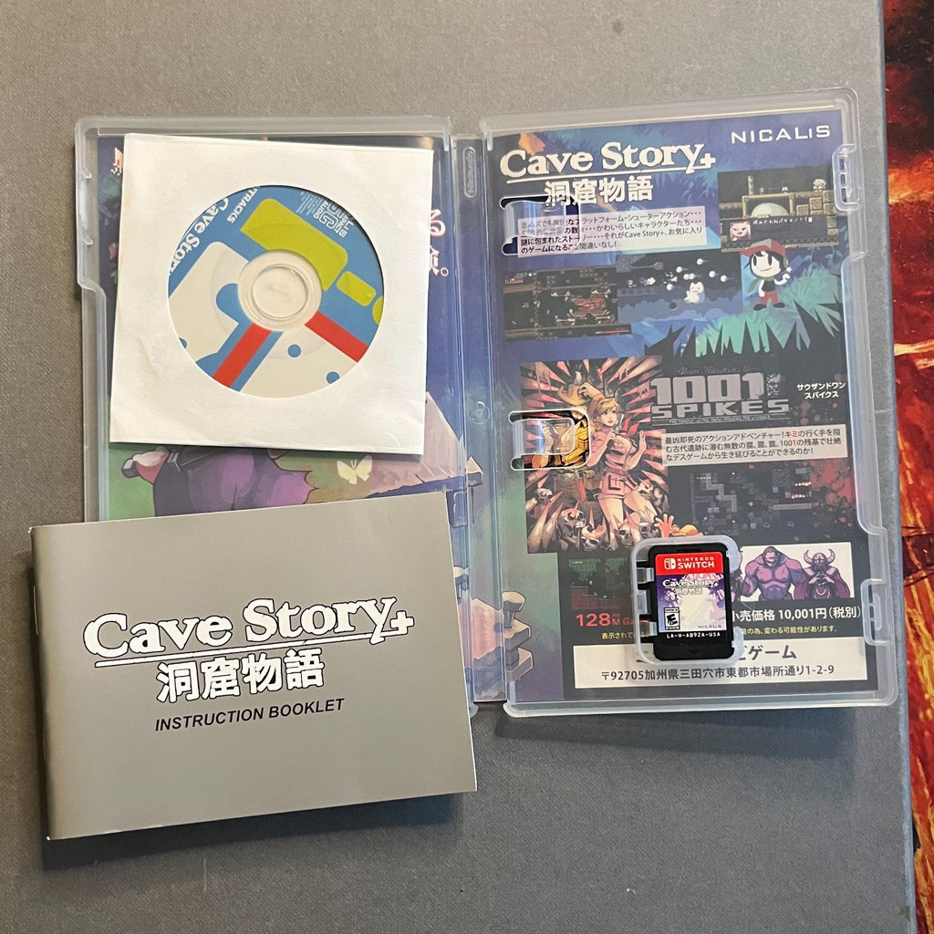 Cave Story+ (Nintendo Switch, 2017) CIB Complete w/ Soundtrack & Tested