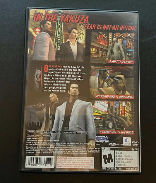 Yakuza 2 Sony PlayStation 2 PS2 Complete CIB Tested