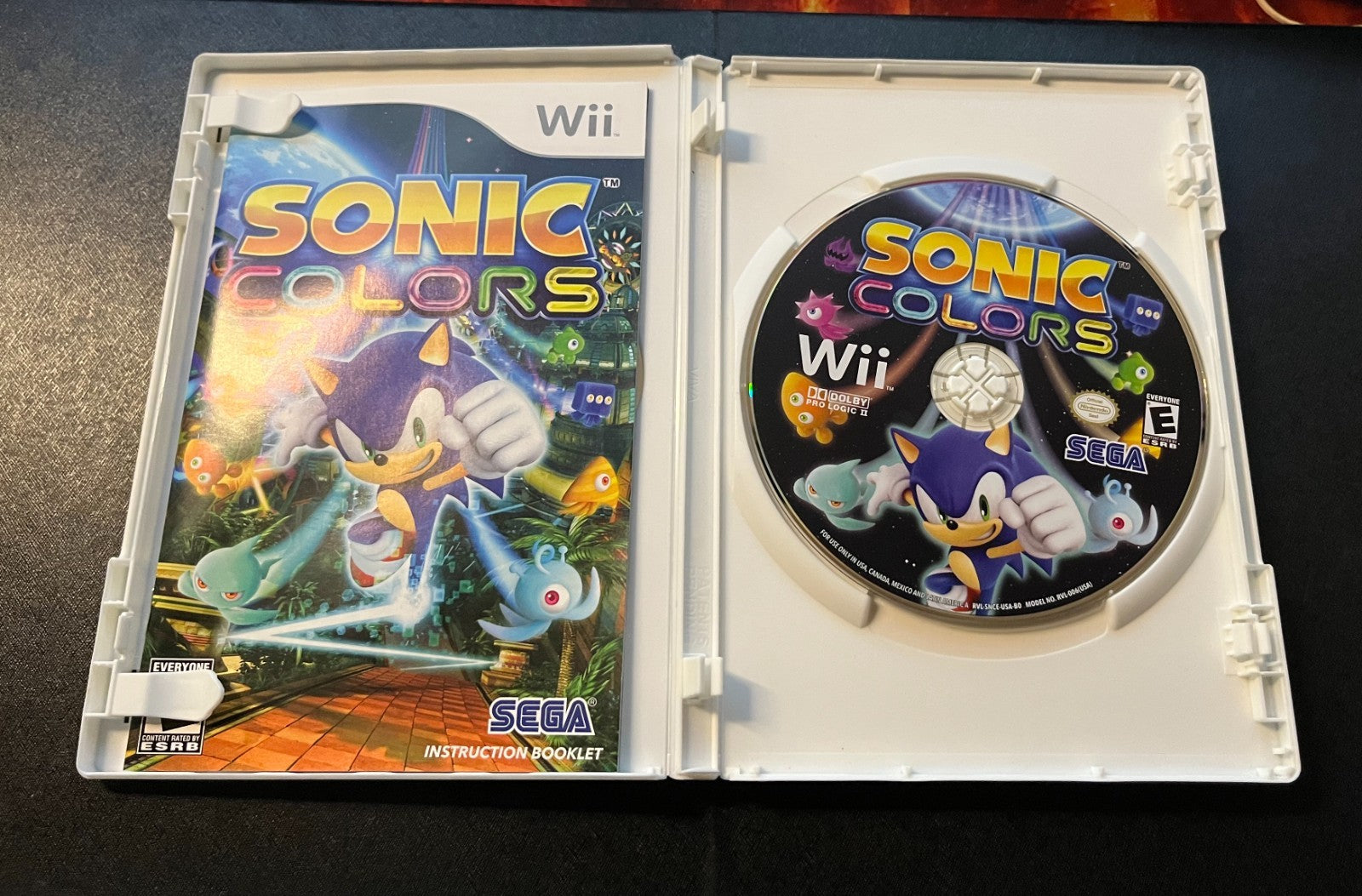SEGA Sonic Colors, Secret Rings Nintendo Wii Action Lot Tested & Working