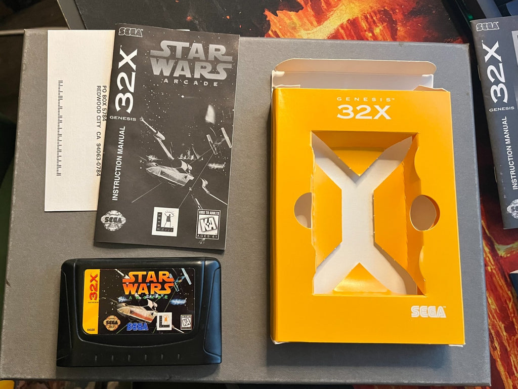 Star Wars Arcade (Sega 32X, 1994) CIB Complete Tested & Working