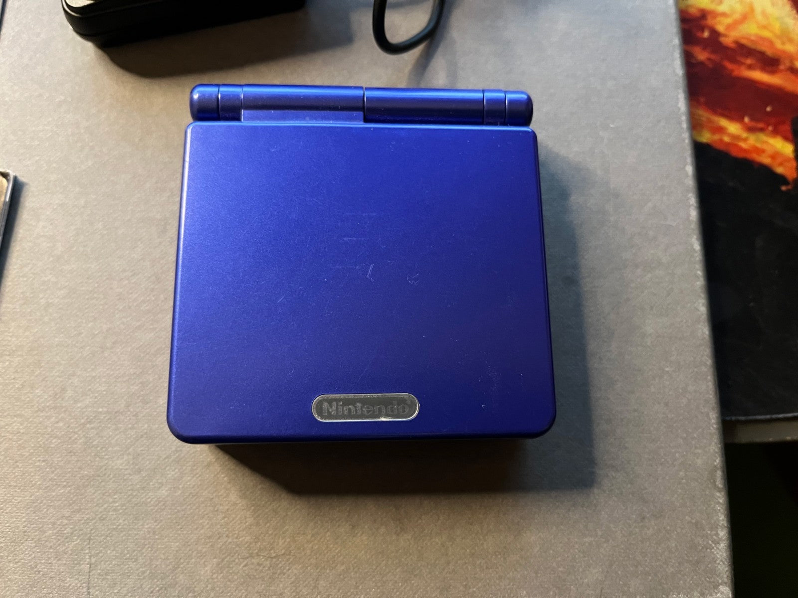 Game Boy Advance SP AGS-001 Cobalt Blue - Complete (CiB) Excellent & Tested