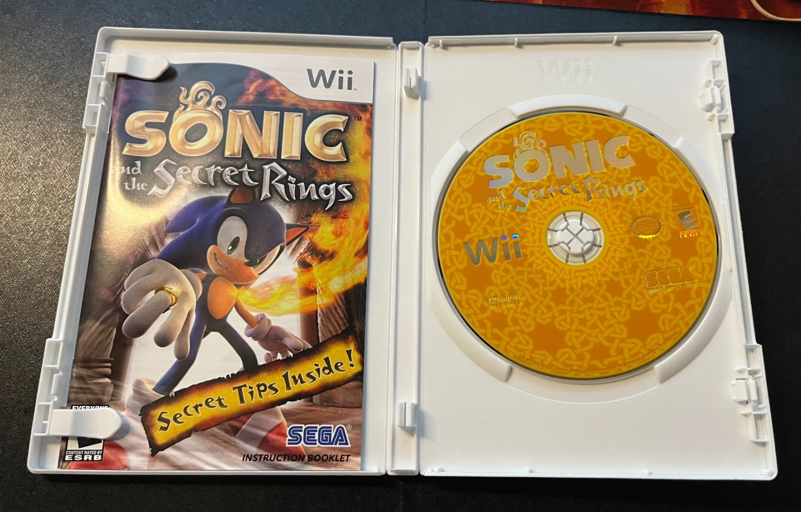 SEGA Sonic Colors, Secret Rings Nintendo Wii Action Lot Tested & Working
