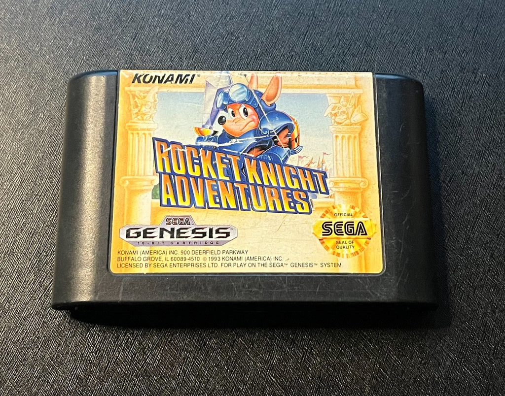 Rocket Knight Adventures (Sega Genesis, 1993) Cartridge Only - Tested & Working