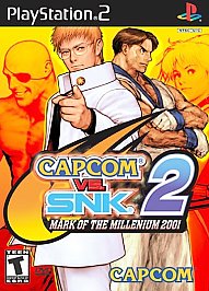 Capcom vs. SNK 2: Mark of the Millennium (Sony PlayStation 2, 2001) CIB & Tested